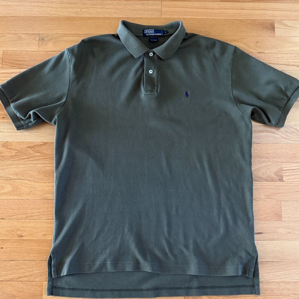 Polo by Ralph Lauren Army Green Polo Shirt Size Large